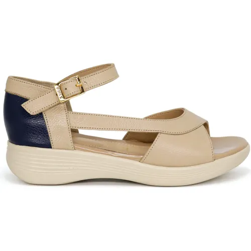 PAR&SS Sandalias Casuales De Cuero Para Mujer Ka25q4-Circe