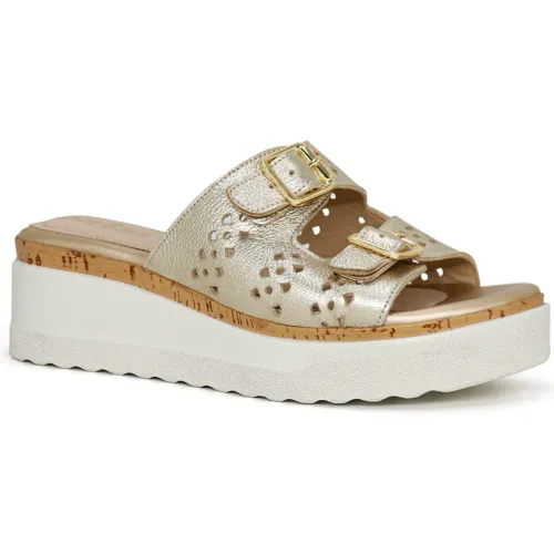 PAR&SS Sandalias Casuales De Cuero Para Mujer Ka25q4-Attis