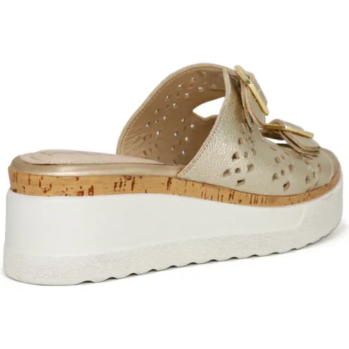 PAR&SS Sandalias Casuales De Cuero Para Mujer Ka25q4-Attis