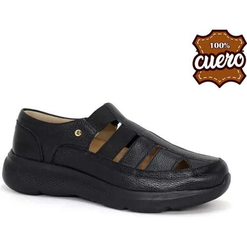 PAR&SS Negro de Mujer modelo Sandalias Casuales De Cuero Para Mujer Ka25q4-Coral negros mujer 2025111721364970509 Badana Eva