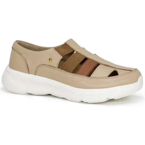 PAR&SS Sandalias Casuales De Cuero Para Mujer Ka25q4-Coral
