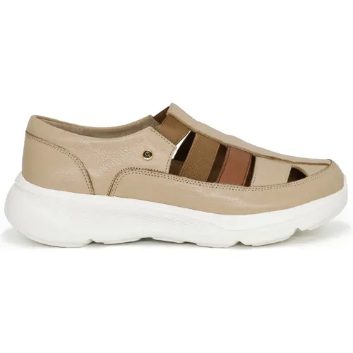 PAR&SS Sandalias Casuales De Cuero Para Mujer Ka25q4-Coral