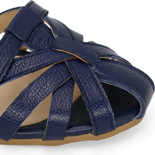 PAR&SS Sandalias Casuales De Cuero Para Mujer Ka25q4-Delia