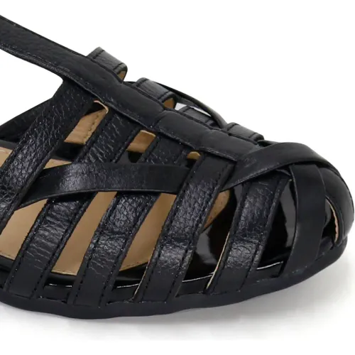 PAR&SS Sandalias Casuales De Cuero Para Mujer Ka25q4-Alisa