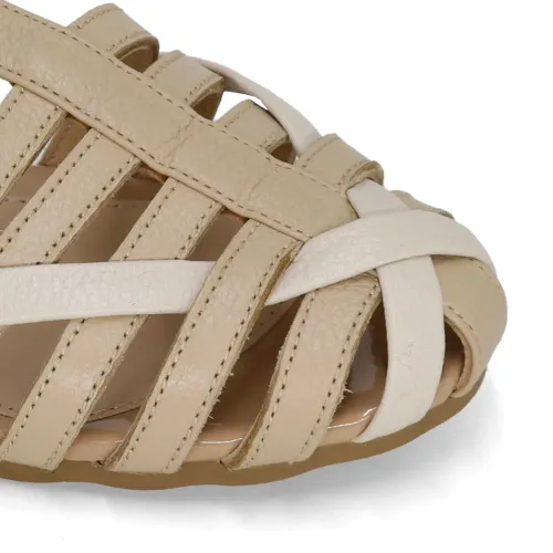 PAR&SS Sandalias Casuales De Cuero Para Mujer Ka25q4-Alisa