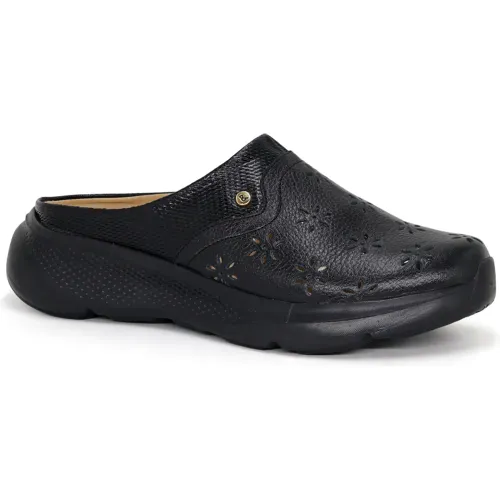 PAR&SS Zuecos Casuales De Cuero Para Mujer Ka25q4-Fauna