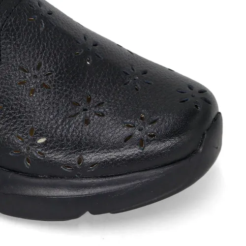 PAR&SS Zuecos Casuales De Cuero Para Mujer Ka25q4-Fauna