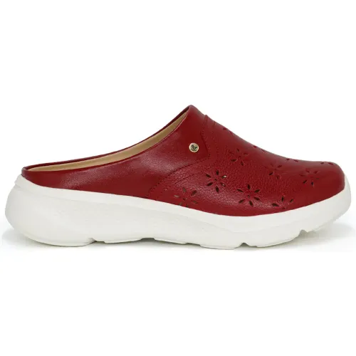 PAR&SS Zuecos Casuales De Cuero Para Mujer Ka25q4-Fauna