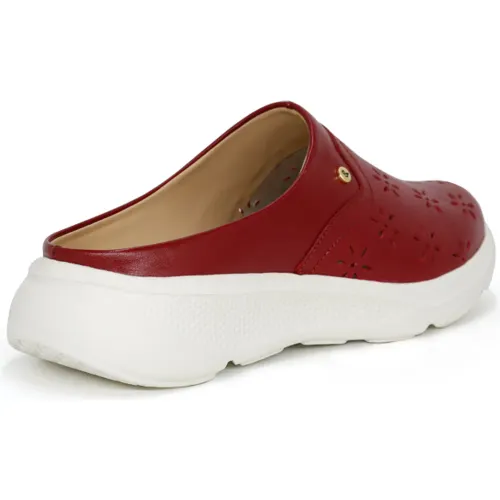 PAR&SS Zuecos Casuales De Cuero Para Mujer Ka25q4-Fauna