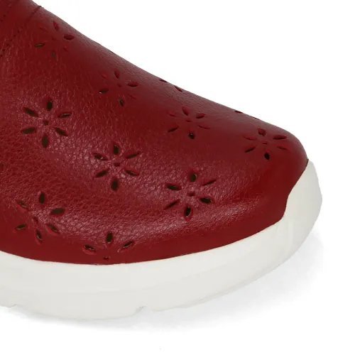 PAR&SS Zuecos Casuales De Cuero Para Mujer Ka25q4-Fauna