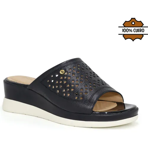 PAR&SS Sandalias Casuales De Cuero Para Mujer Ka25q4-Lyndy
