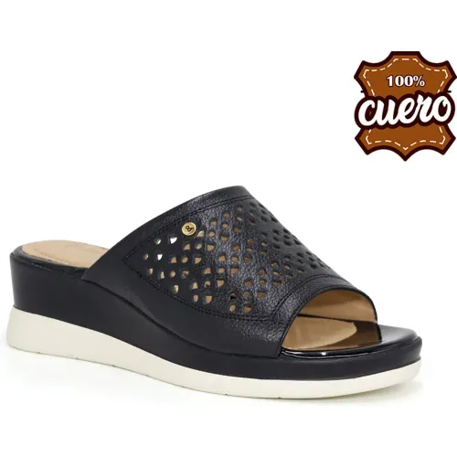 PAR&SS Negro de Mujer modelo Sandalias Casuales De Cuero Para Mujer Ka25q4-Lyndy negros mujer 2025111721364970638 Badana P.U