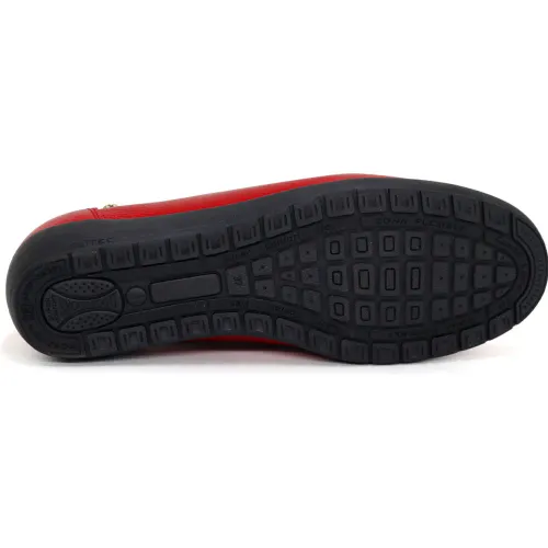 PAR&SS Mocasin Casual De Cuero Para Mujer Ka25q4-Goldie