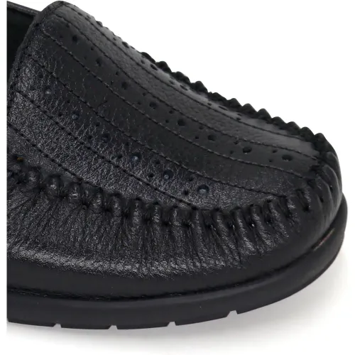 PAR&SS Mocasin Casual De Cuero Para Mujer Ka25q4-Goldie