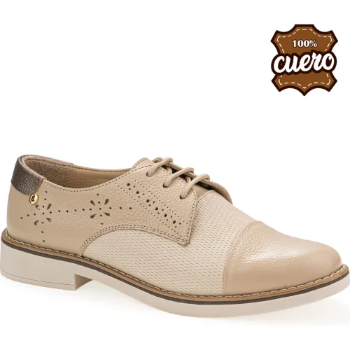 PAR&SS Zapatos Oxford De Cuero Para Mujer Ka25q4-2025