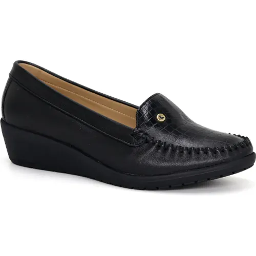 PAR&SS Mocasin Casual De Cuero Para Mujer Ka25q4-Megan