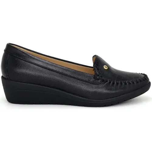 PAR&SS Mocasin Casual De Cuero Para Mujer Ka25q4-Megan