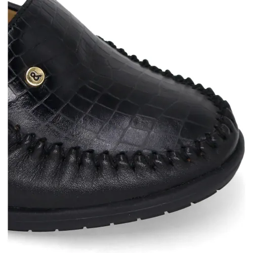 PAR&SS Mocasin Casual De Cuero Para Mujer Ka25q4-Megan