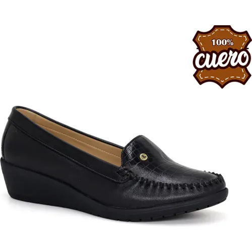 PAR&SS Negro de Mujer modelo Mocasin Casual De Cuero Para Mujer Ka25q4-Megan negros mujer 2025111721364970749 Badana P.U