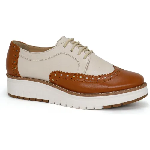 PAR&SS Zapatos Oxford De Cuero Para Mujer Ka25q4-Yely