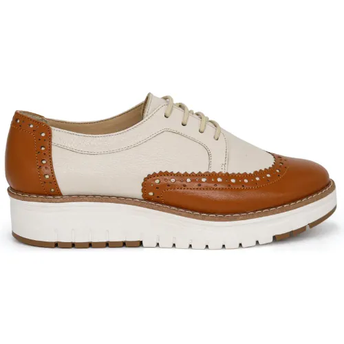 PAR&SS Zapatos Oxford De Cuero Para Mujer Ka25q4-Yely