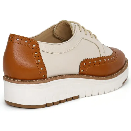 PAR&SS Zapatos Oxford De Cuero Para Mujer Ka25q4-Yely