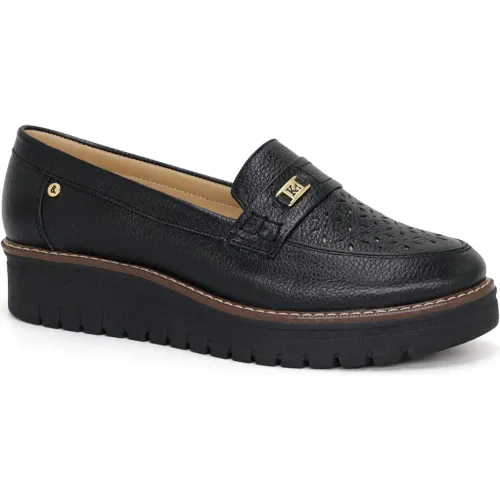 PAR&SS Mocasin Casual De Cuero Para Mujer Ka25q4-Kalika