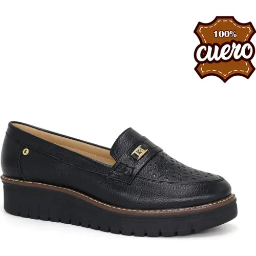 PAR&SS Mocasin Casual De Cuero Para Mujer Ka25q4-Kalika