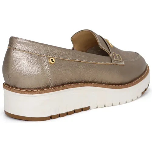 PAR&SS Mocasin Casual De Cuero Para Mujer Ka25q4-Kalika