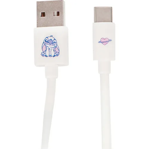 STITCH Blanco modelo Cable Cargador Stitch  Tipo C Drm10 blancos plateados 2025111722442539503  