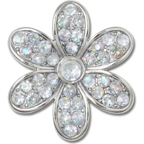 CROCS Jibbitz Silver Mnchrm Daisy 1