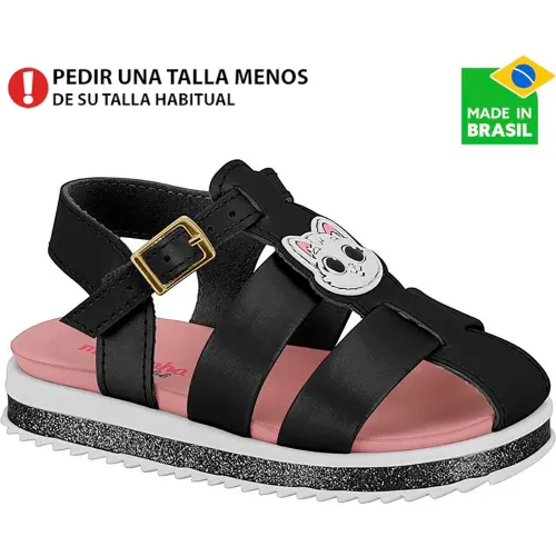 MOLEKINHA Negro de Niña modelo Sandalia Niñas 2724 negros sintéticos niña 2025111919472486664 Sintético Pvc