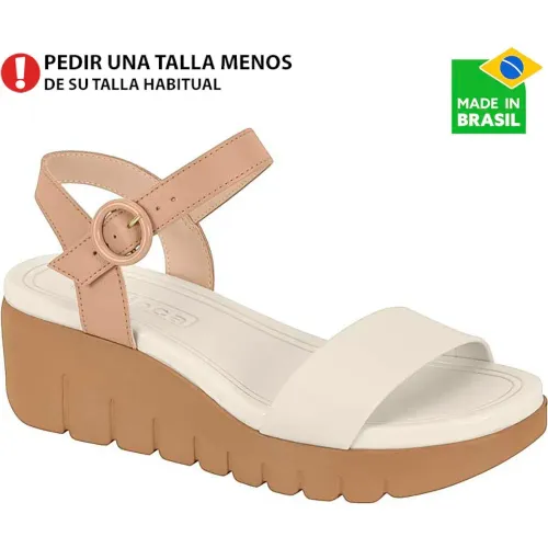 MOLECA Beige de Mujer modelo Sandalia Cuña Mujer 5536 beiges sintéticos mujer 2025111921402326728 Sintético Pvc