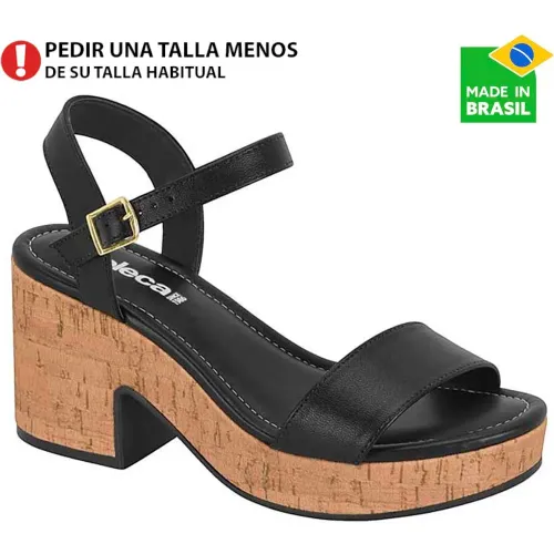 MOLECA Negro de Mujer modelo Sandalia Cuña Mujer 5549 negros sintéticos mujer 2025111921402326749 Sintético Pvc