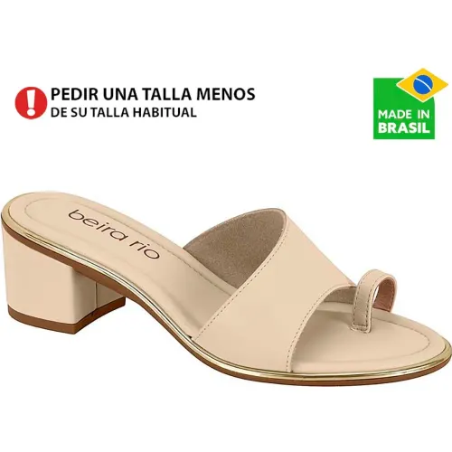 BEIRA RIO Marfil de Mujer modelo Sandalia Mujer 8379 cremas sintéticos mujer 2025111921410391821 Sintético Pvc