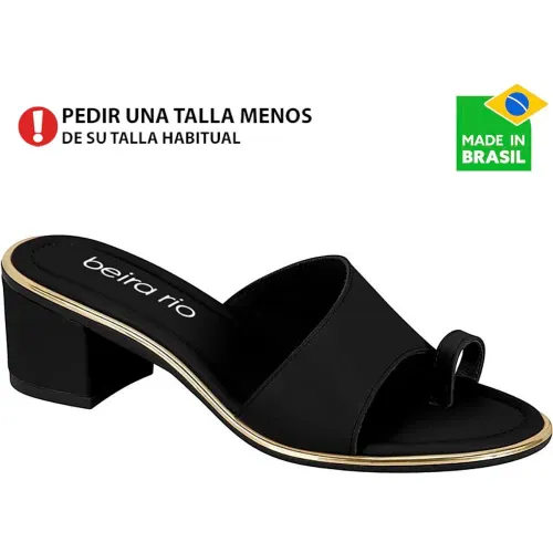 BEIRA RIO Negro de Mujer modelo Sandalia Mujer 8379 negros sintéticos mujer 2025111921410391851 Sintético Pvc
