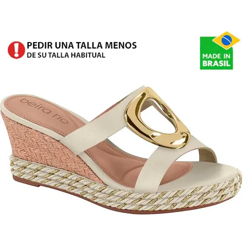BEIRA RIO Blanco de Mujer modelo Sandalia Cuña Mujer 8486 sintéticos mujer 2025111921410391899 Sintético Pvc