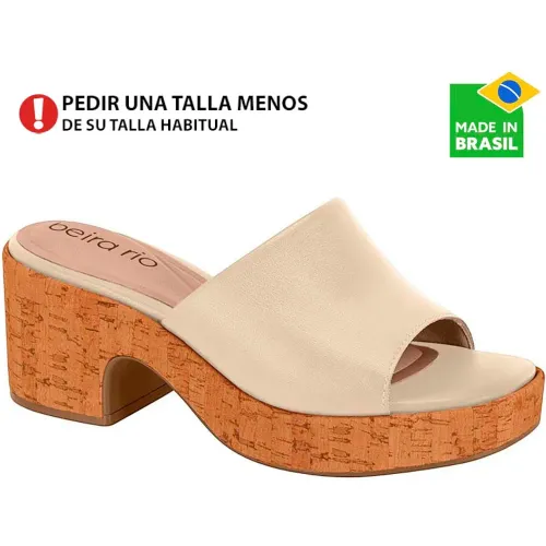 BEIRA RIO Marfil de Mujer modelo Sandalia Mujer 8517 cremas sintéticos mujer 2025111921410392091 Sintético Pvc