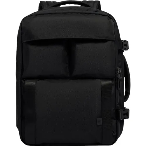 Mochila Crepier Viajera Unisex Burneo 3.0 Grande color negro | Platanitos
