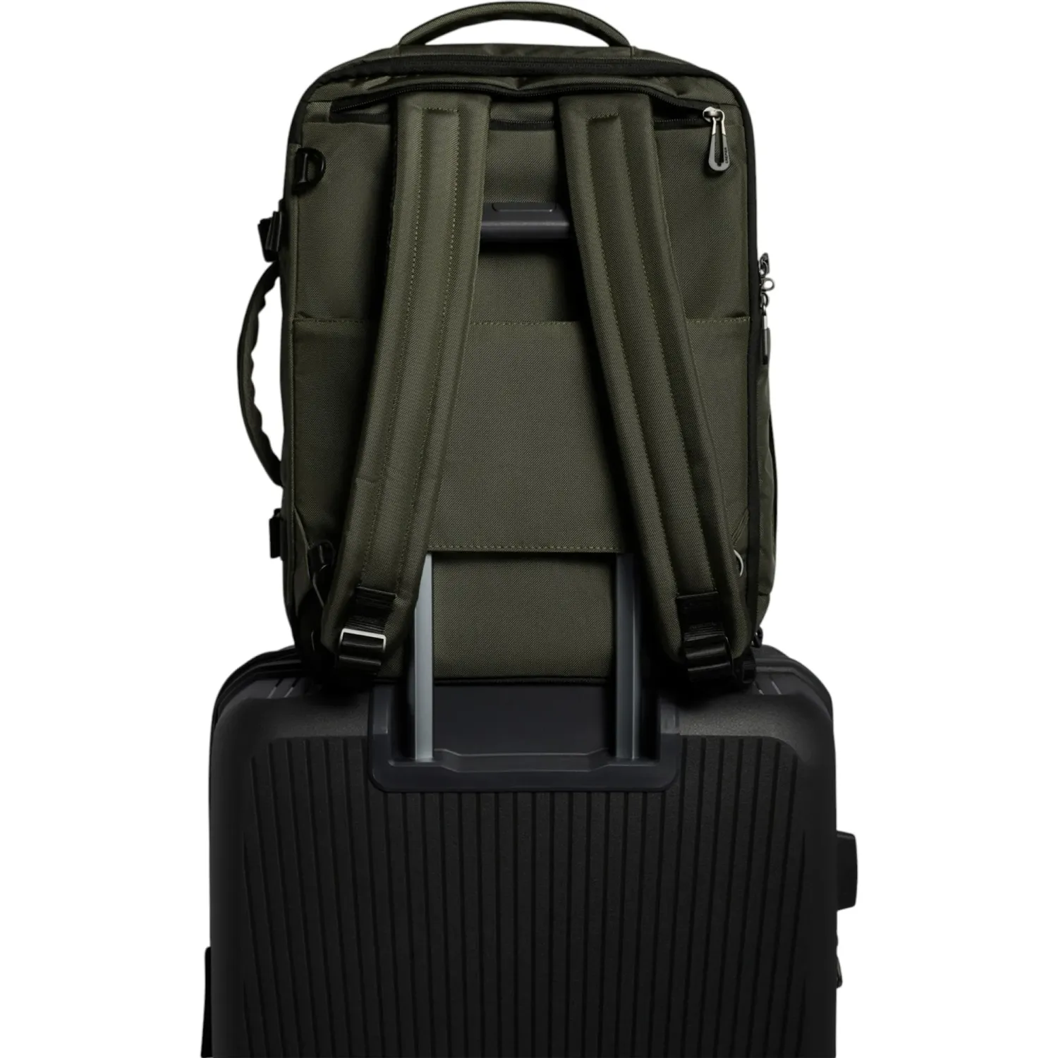 Mochila Crepier Viajera Unisex Burneo 3.0 Grande color verde | Platanitos