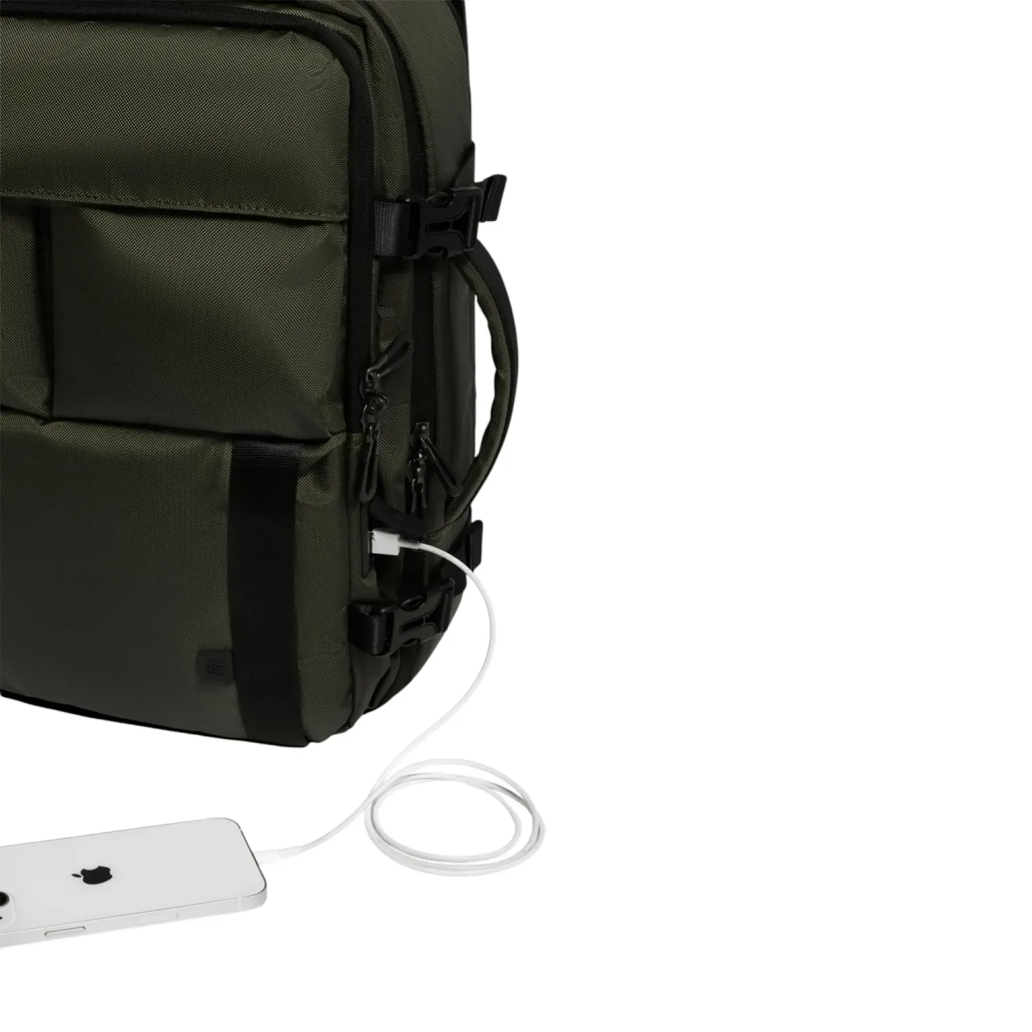 Mochila Crepier Viajera Unisex Burneo 3.0 Grande color verde | Platanitos