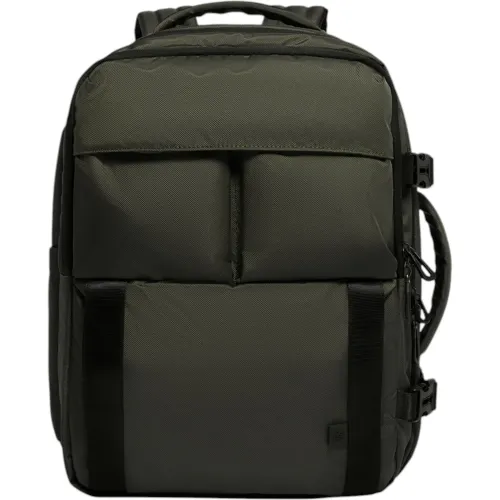 Mochila Crepier Viajera Unisex Burneo 3.0 Grande color verde | Platanitos