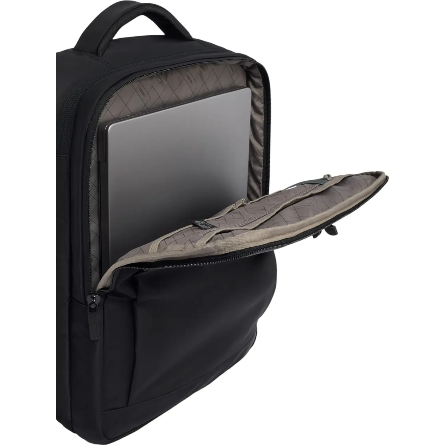 Mochila Crepier Viajera Unisex Dallas 2.0 Grande color negro | Platanitos