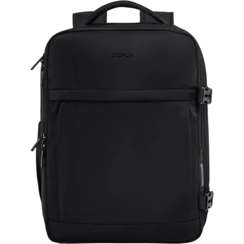 Mochila Crepier Viajera Unisex Dallas 2.0 Grande color negro | Platanitos