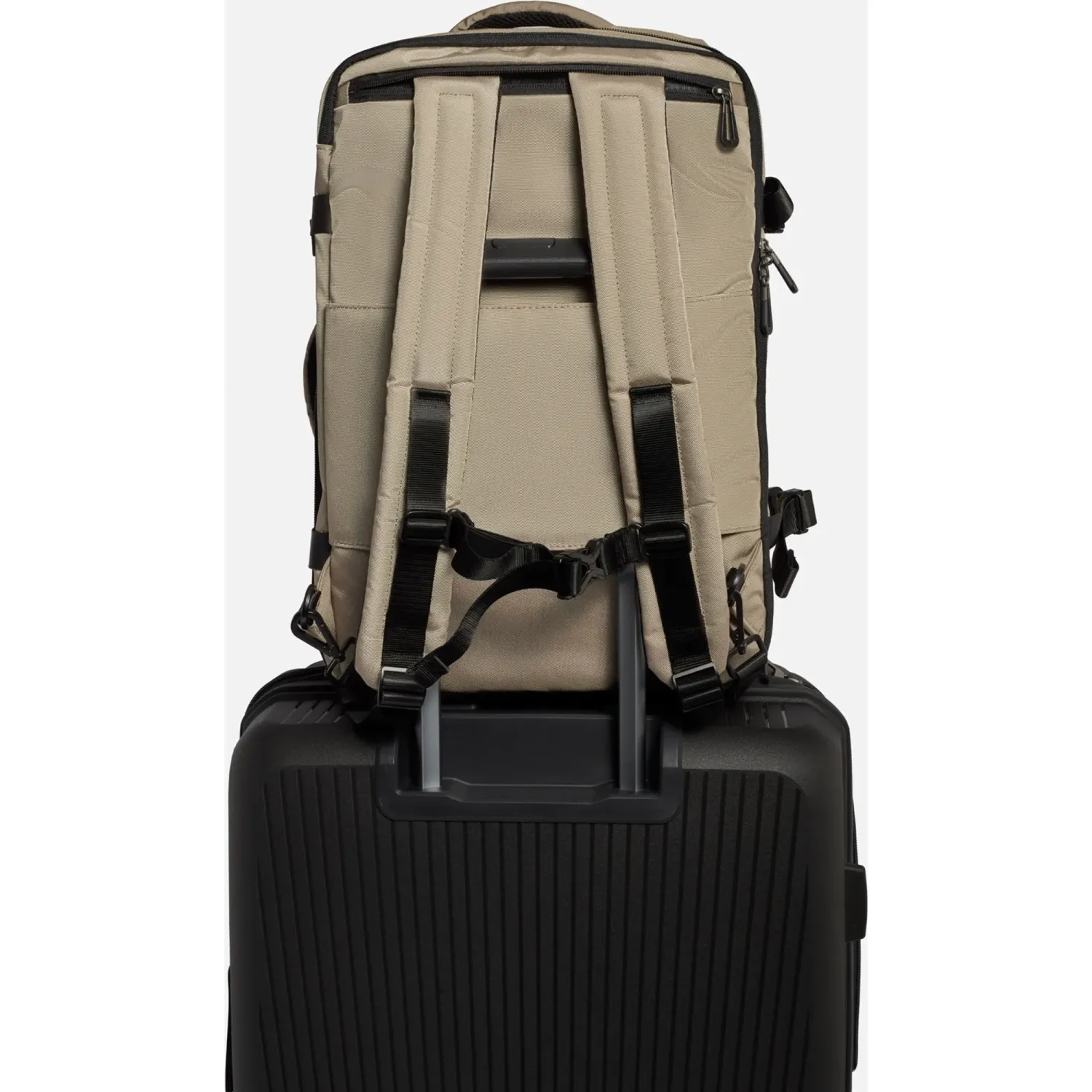 Mochila Crepier Viajera Unisex Preston 3.0 Grande color avena | Platanitos