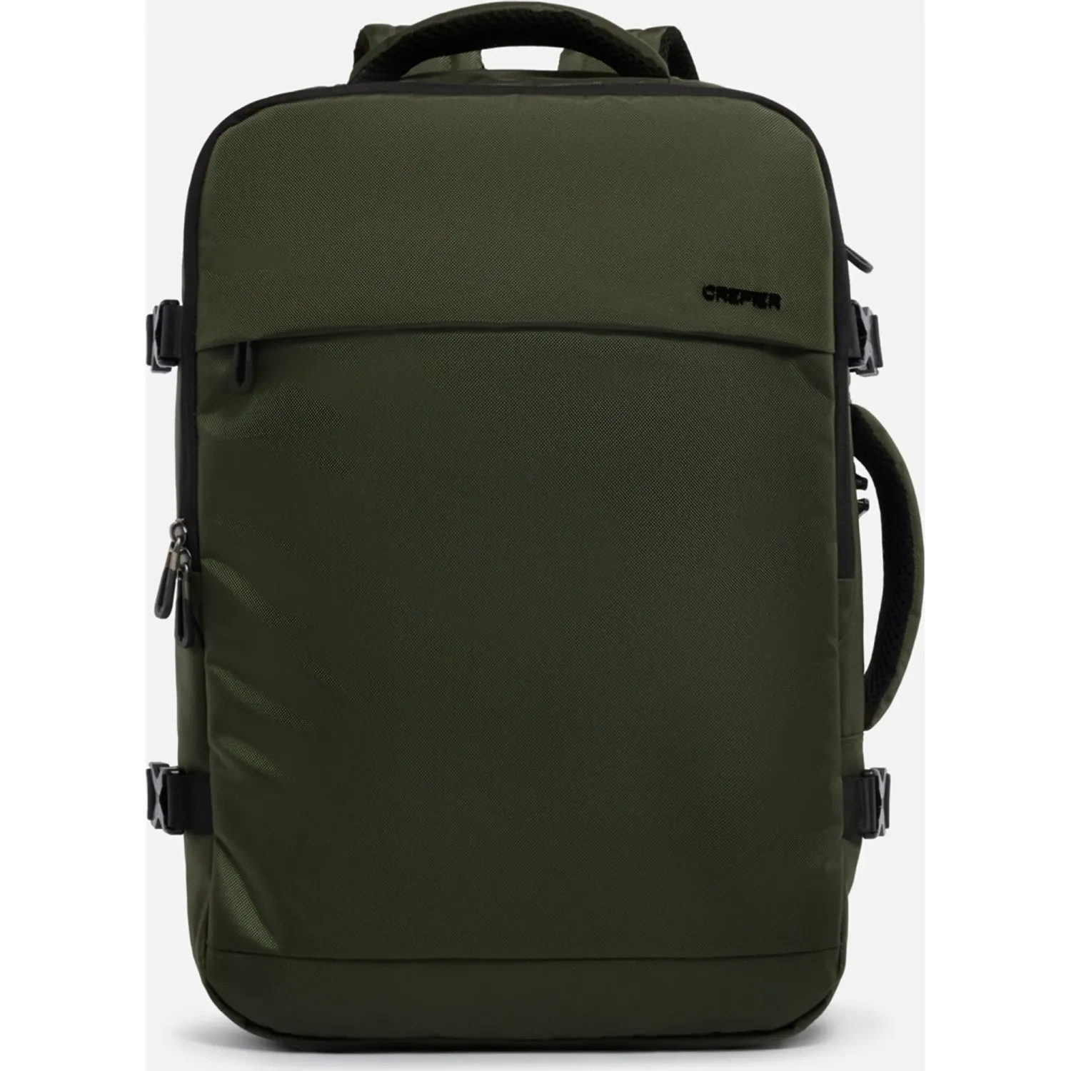 Mochila Crepier Viajera Unisex Preston 3.0 Grande color verde | Platanitos