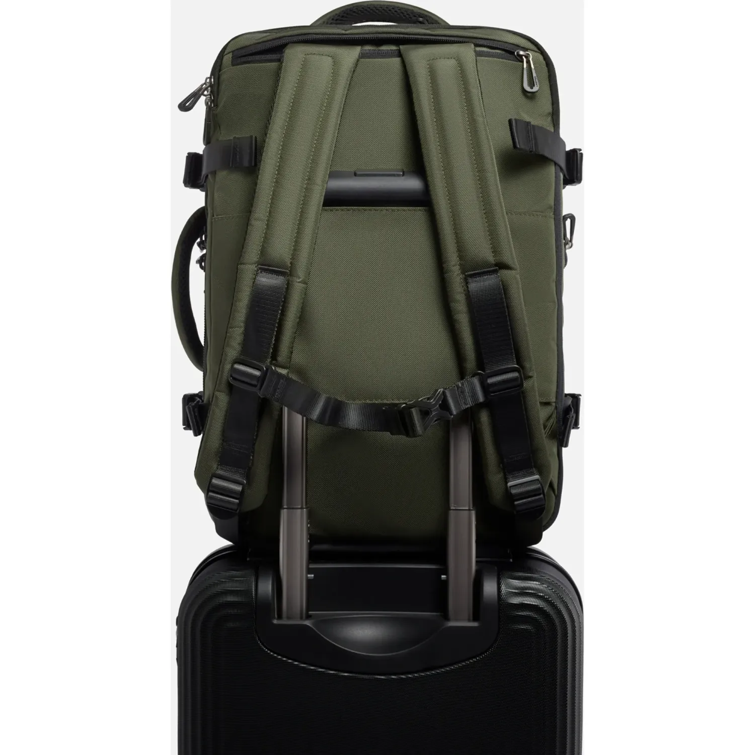 Mochila Crepier Viajera Unisex Preston 3.0 Grande color verde | Platanitos