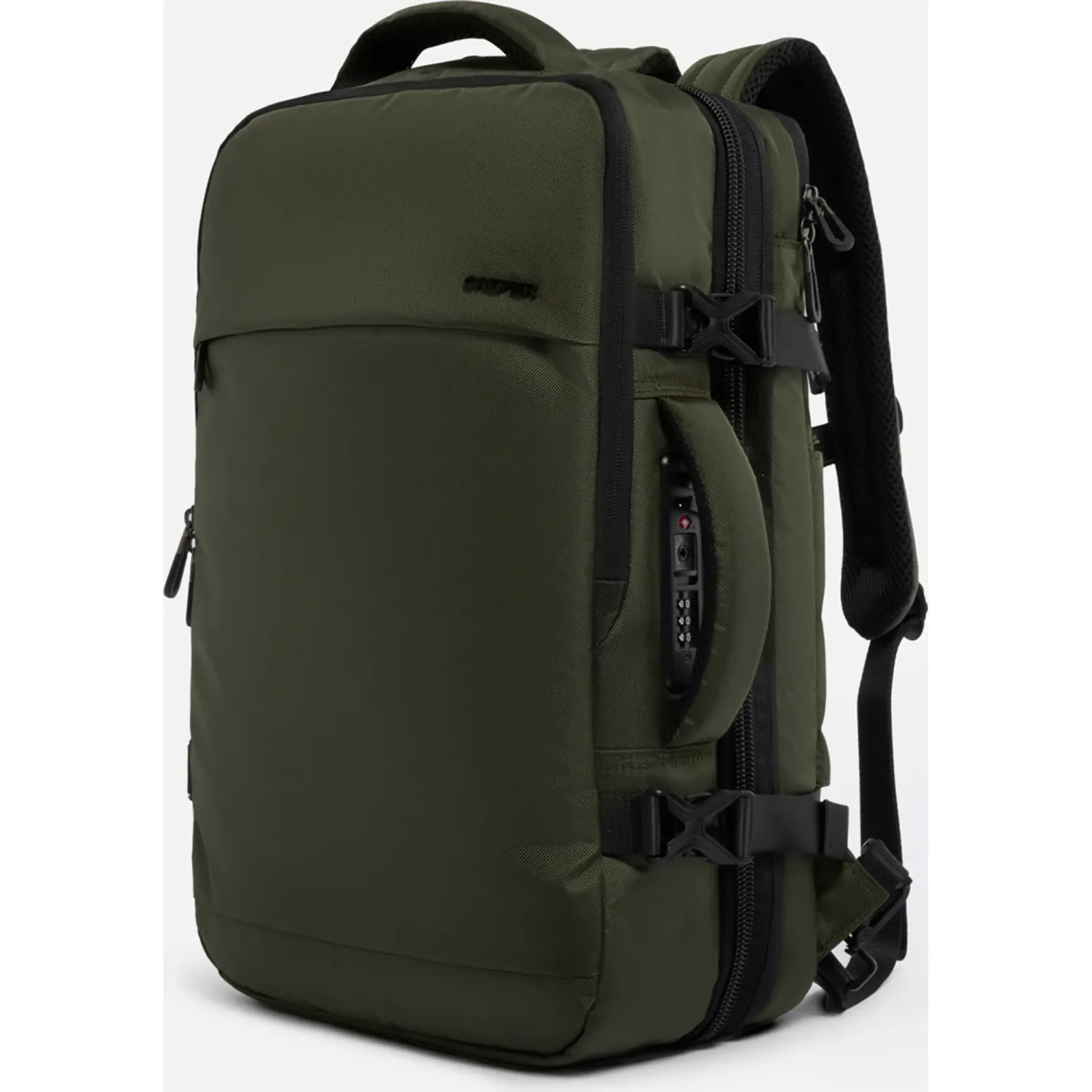 Mochila Crepier Viajera Unisex Preston 3.0 Grande color verde | Platanitos