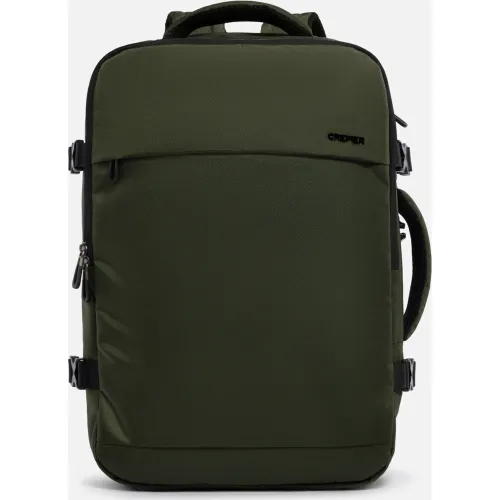 Mochila Crepier Viajera Unisex Preston 3.0 Grande color verde | Platanitos