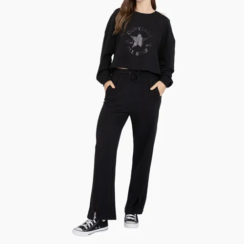 Converse Pantalon Buzo Deportivo Mujer Small Shine Patch